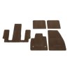 GMC Acadia Premium Floor Mat Set in Cocoa with Denali Logo (for models with second-row captain's seats)