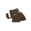 GMC Acadia Premium Floor Mat Set in Cocoa with Denali Logo (for models with second-row captain's seats)
