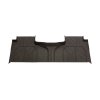 Chevrolet Suburban 12th gen Interlocking Premium second row floor liners in a very dark atmosphere for all weather