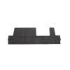 Chevrolet Suburban 12th gen Interlocking Premium All-Weather Floor Liner for third row seats in Jet Black (for models with second row bench seat)