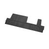 Chevrolet Suburban 12th gen Interlocking Premium All-Weather Floor Liner for third row seats in Jet Black (for models with second row bench seat)