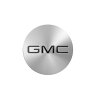GMC Acadia Center-Radabdeckung aus gebürstetem Aluminium mit schwarzem GMC-Logo