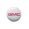 Cache-moyeu de roue GMC Acadia en aluminium brossé avec logo GMC rouge