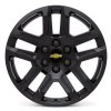 Cerchi in alluminio Chevrolet da 20x9 pollici a cinque razze in nero lucido