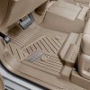 Chevrolet Suburban 11th gen Interlocking Premium All-Weather Floor Liner for first row in Dune with Bowtie logo (for models without center console)