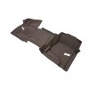 Chevrolet Suburban 11.gen Interlocking Premium All-Weather Floor Liner pro první řadu v kakaové barvě s chromovaným logem Bowtie (pro modely bez středové konzoly)
