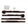 Ford F-150 14.gen Bushwacker Black Body Armor Rocker Panel Protection para Crew Cab