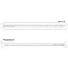 Ford Mustang 6.gen Kit de bandes racing blanc brillant