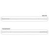 Ford Mustang 6.gen Kit de trois bandes Blanc brillant