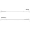 Set a tre strisce bianco lucido Mustang 6a generazione Ford