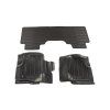 Ford F-150 Tapis de sol noir 3 pièces tout temps pour sol moquetté pour Super Cab