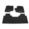 Ford F-150 Tapis de sol noir 3 pièces tout temps pour sol moquetté pour Super Cab