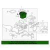 Cadillac Escalade Compartiment central de la console de plancher avant en noir 22978255