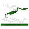 Cadillac Escalade Schalldämpfer mit Auspuffrohr 84125231