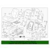 Cadillac Escalade Botón del interruptor del asiento