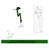 Cadillac Escalade Cocoa 3rd row passenger side seat belt with retractor Right
