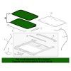 Cadillac Escalade Cristal de techo solar 22891487