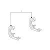 Cadillac Escalade Support de passage de roue 15203597, 20827146