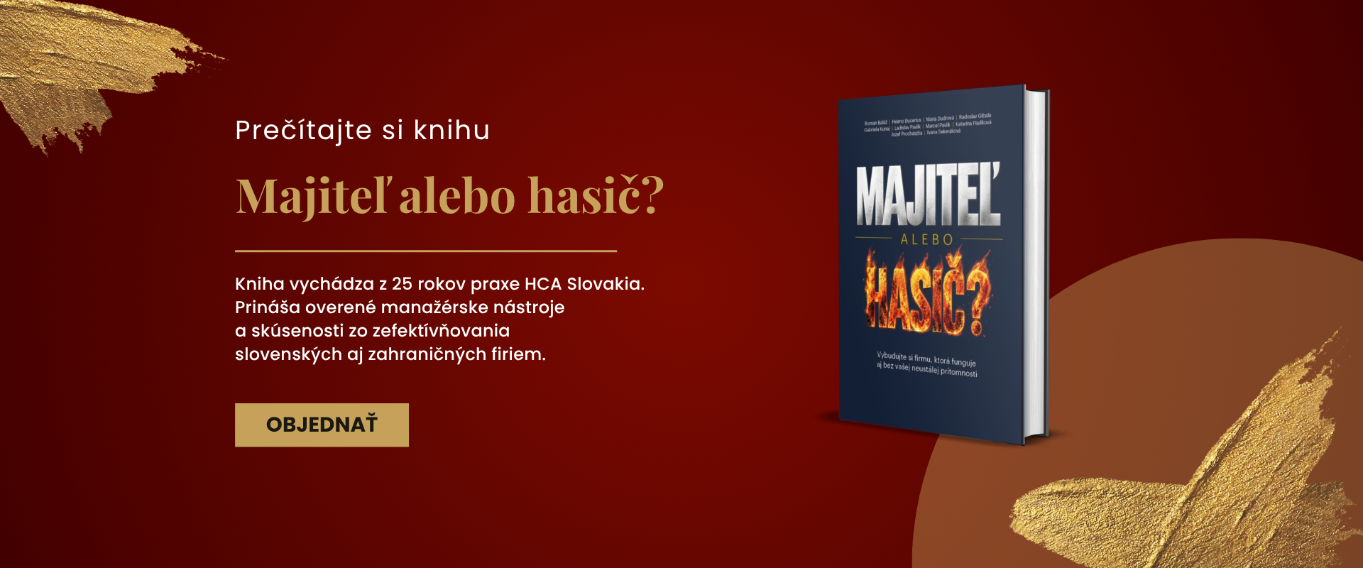 Kniha Majiteľ alebo hašič