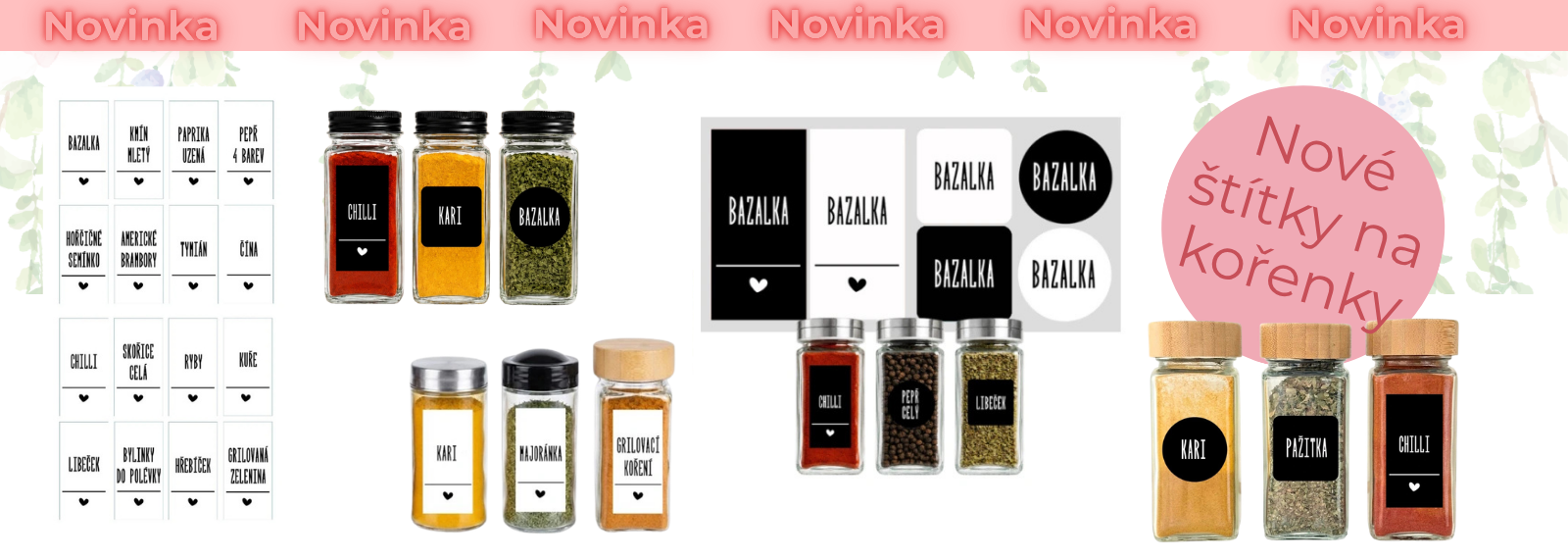 Nové štítky na kořenky