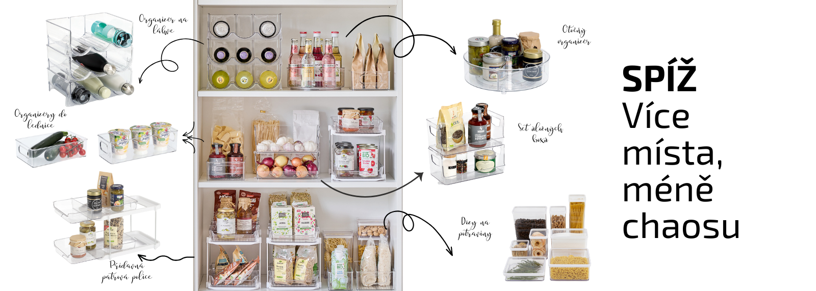 Vychytávky do spíže - více místa, méně chaosu