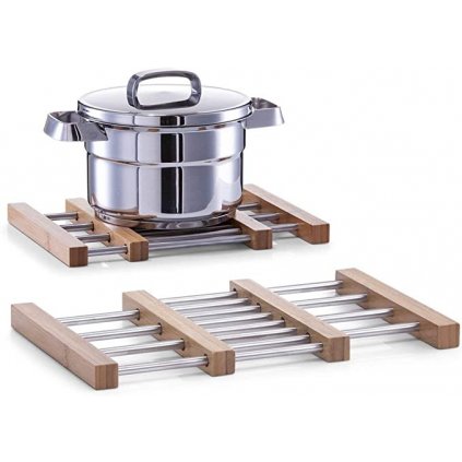 Podložka pod hrnec, roztahovatelná dřevo+kov 21 - 37 cm