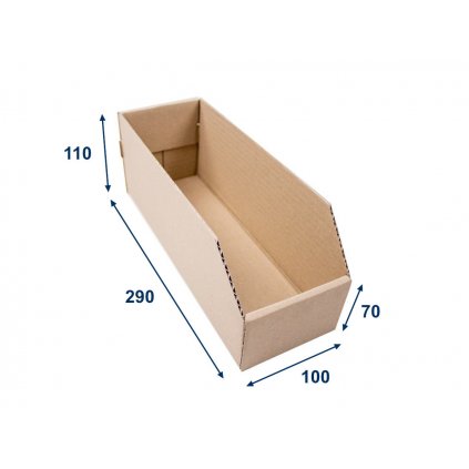 Úložný box ideální na oblečení KARTON - 10 x 30cm ECO