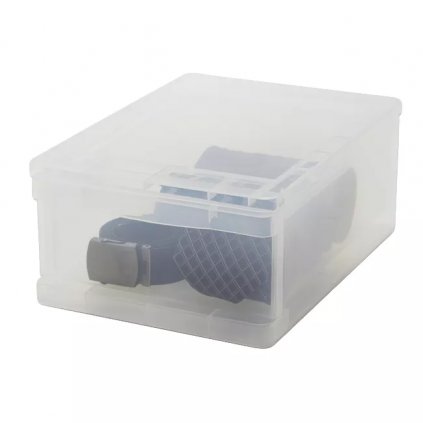 Transparentní zásuvka, šuplík,  výsuvný úložný box, CASTOMIX / A4
