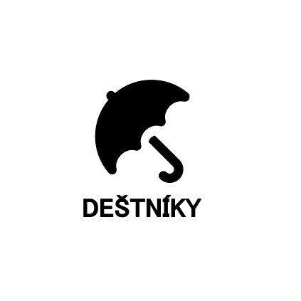 Štítky do šatny - s popiskem - Deštníky