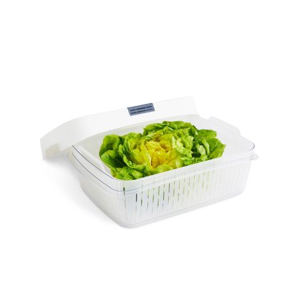 Speciální box na ovoce a zeleninu, s ventilací a filtrem, do lednice, Fridge Fresh, 6,4l - modrý