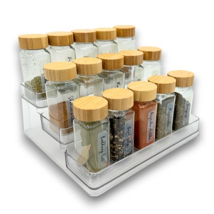 Sada 15ks kořenek DECOR 120ml + organizér na kořenky COMPACTA