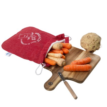 Funkční pytlík MRKVÁČEK, sáček na zeleninu (1kg), aby zůstala čerstvá - mix barev