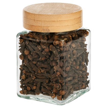 Hranatá kořenka s bambusovým víčkem (100 ml) VILDE 5,5 x 5,5 x 7,5 cm
