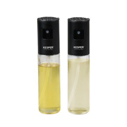 Rozprašovač na olej a ocet, sada 2ks 450ml, černé víka Kesper