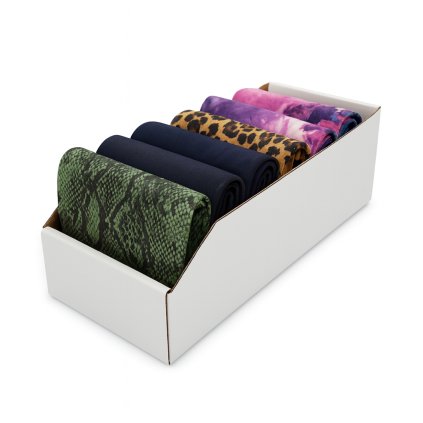 Úložné boxy na oblečení, organizéry do skříně BÍLÝ KARTON 20x47cm