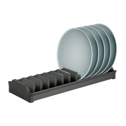 Držák a odkapávač na talíře STRIPES, 15,8 x 47 x 58, antracit
