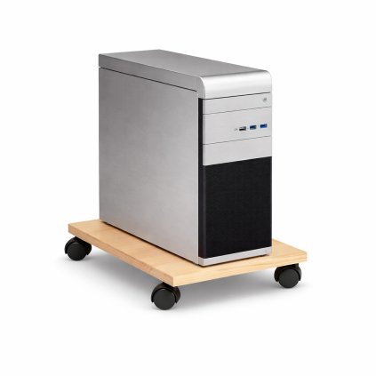 Dřevěný podstavec s kolečky pro manipulaci s těžkými předměty, 33 x 27,5 x 7,5 cm_1