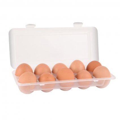 6297 ulozny box na vajicka vejce organizer na 10ks vajec bily