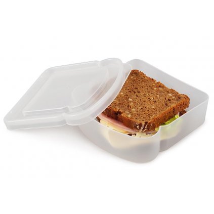 6357 2 box na toasty a sendvice plastova krabicka na svacinu transparentni sandwich