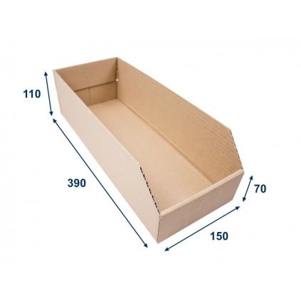 6687 2 ulozny box idealni na obleceni karton 15 x 40cm eco