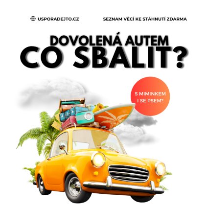 ebook co sbalit na dovolenou autem