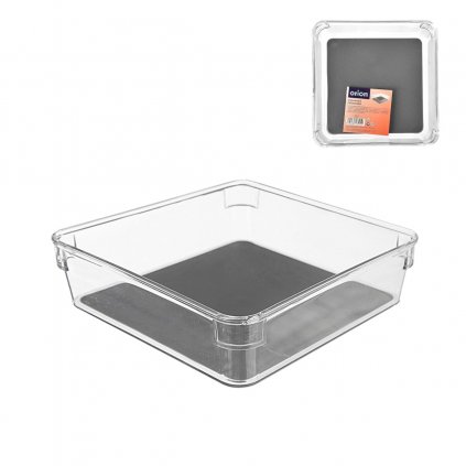 7965 8 s organizer do zasuvky vlozka do supliku transparentni grey 16 x 16