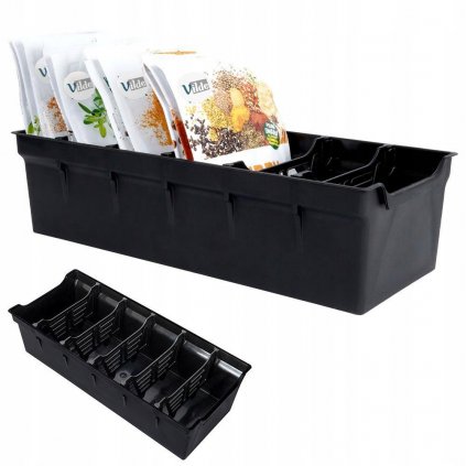Organizér na koření v sáčcích, zásobník, BLACK ANNA