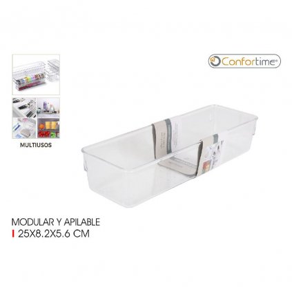 9171 m organizer vlozka do zasuvky flexi transparent 25 x 8 2