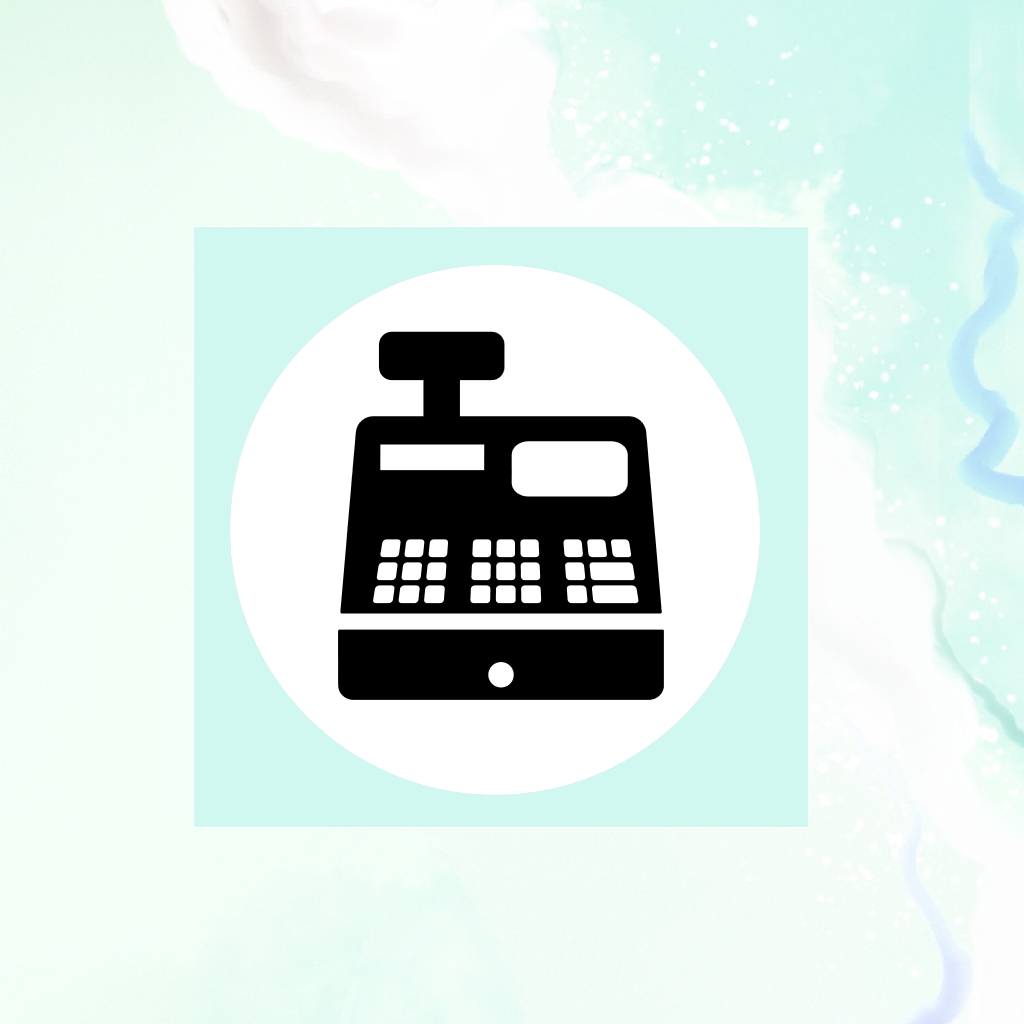 Označto Štítek, nálepka do dětského pokoje, černá na bílém podkladu - Pokladna, obchod