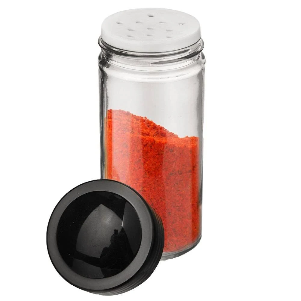 Orion Kořenka skleněná s černým víčkem a sypátkem BLACK 80ml