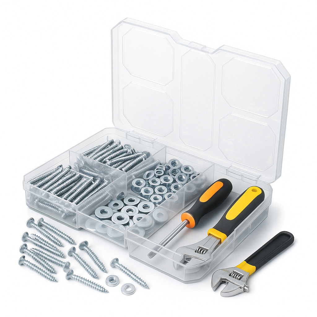 Prosperplast Třídící organizér, úložný box na drobnosti, 5 přihrádek SQR box, 19x15x3,5