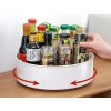 Otočný organizér, otočný miska, LAZY SUSAN,  otáčecí o 360, průměr 22cm - bílý