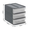 11905 5 xs box s 3 zasuvkami ulozny box vysunovaci antracit rotho systemix tower