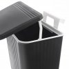 12647 5 odpadkovy kos cerny zavesny dvojite viko 13l